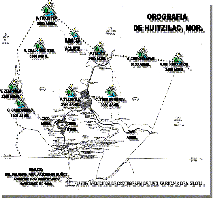 Huitzilac Hidrografía