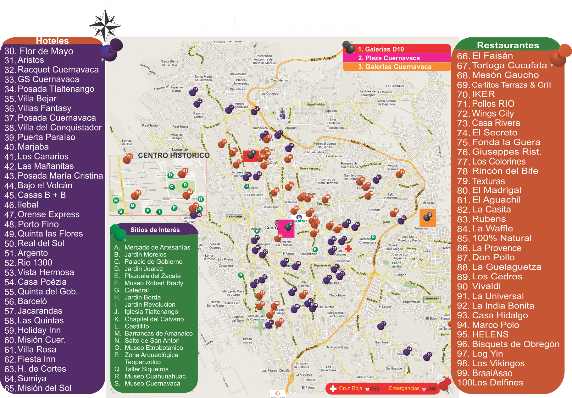 Mapa Cuernavaca